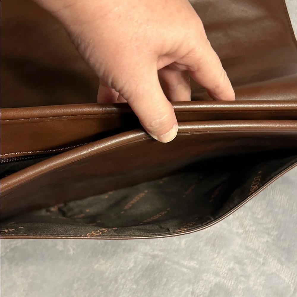 Ecosusi Women’s Brown Vegan Leather Bow Briefcase/ Laptop Bag / Backpack